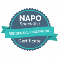 NAPO Specialist Residential Organizing Certificate graphic
